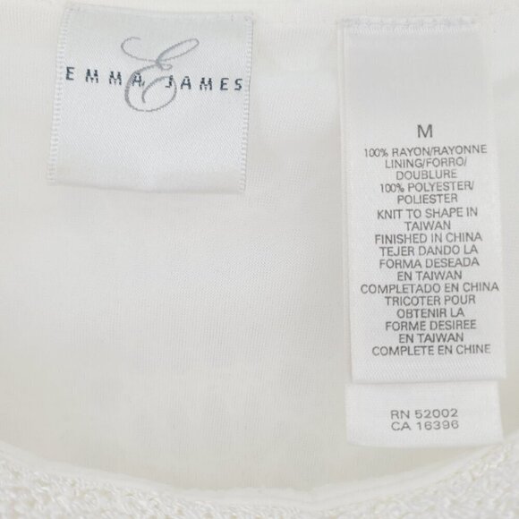 Emma James Ecru Crochet Lace Fishnet Sweater - Picture 8 of 8